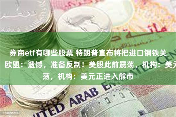 券商etf有哪些股票 特朗普宣布将把进口钢铁关税提至50%，欧盟：遗憾，准备反制！美股此前震荡，机构：美元正进入熊市