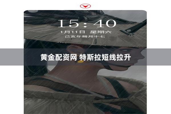 黄金配资网 特斯拉短线拉升